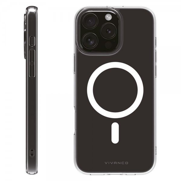 Vivanco iPhone 16 Pro Max Skal Mag Clear Transparent