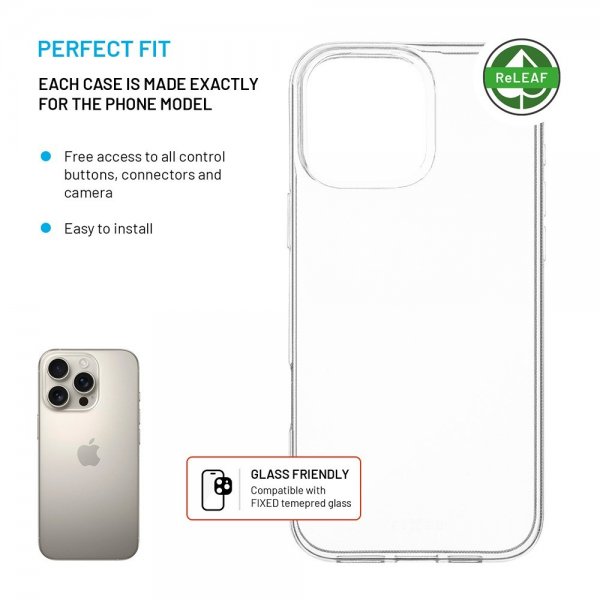 Fixed iPhone 16 Pro Max Skal ReStory Transparent