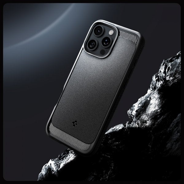 Spigen iPhone 16 Pro Max Skal Rugged Armor MagFit Matte Black