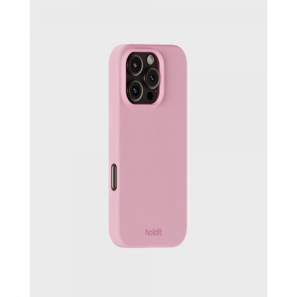 holdit iPhone 16 Pro Max Skal Silikon Rosa