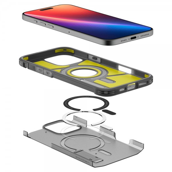 Spigen iPhone 16 Pro Max Skal Tough Armor MagFit Frost Black