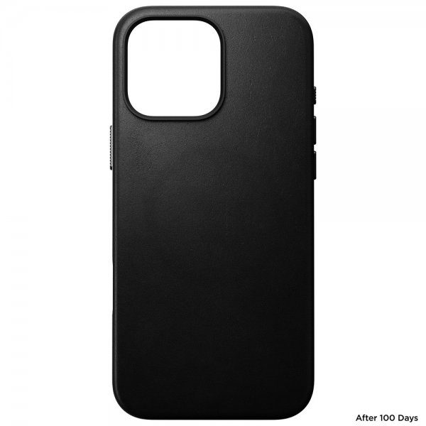 Nomad iPhone 16 Pro Max Skal Traditional Leather Case Svart