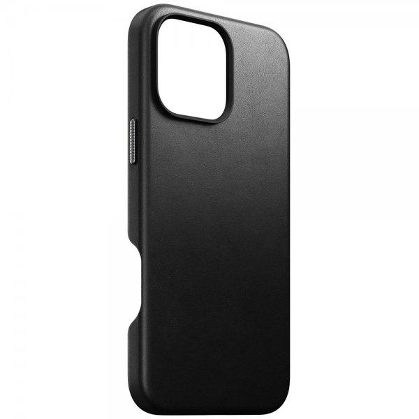 Nomad iPhone 16 Pro Max Skal Traditional Leather Case Svart