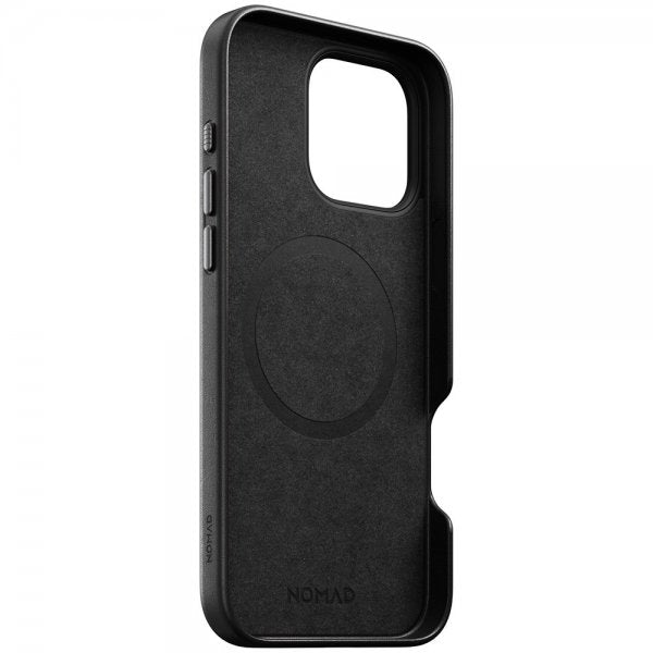 Nomad iPhone 16 Pro Max Skal Traditional Leather Case Svart