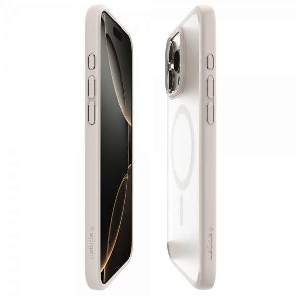 Spigen iPhone 16 Pro Max Skal Ultra Hybrid MagFit Frost Natural Titanium