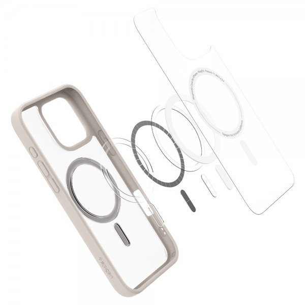 Spigen iPhone 16 Pro Max Skal Ultra Hybrid MagFit Frost Natural Titanium