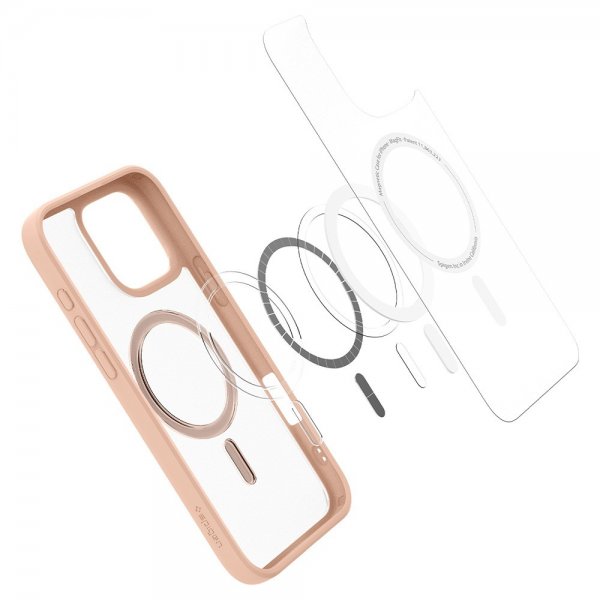 Spigen iPhone 16 Pro Max Skal Ultra Hybrid MagFit Frost Rose Titanium