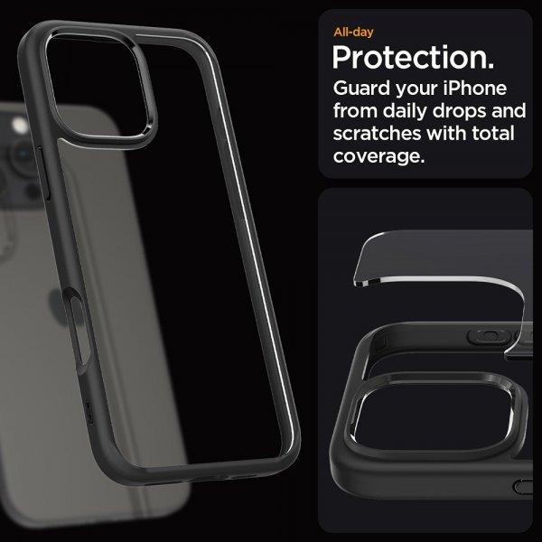 Spigen iPhone 16 Pro Max Skal Ultra Hybrid Matte Svart