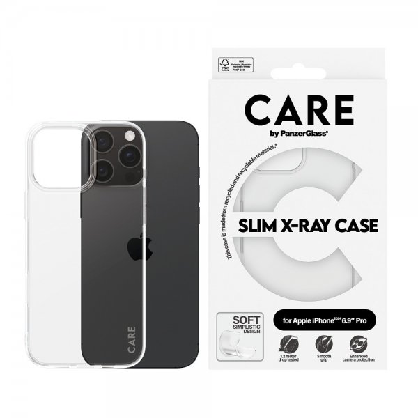 CARE by PanzerGlass iPhone 16 Pro Max Skal X-Ray Transparent
