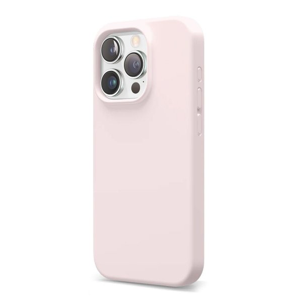 Rvelon iPhone 16 Pro Skal Silikon Rosa