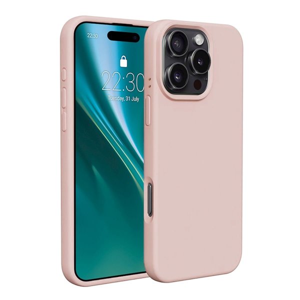 iPhone 16 Pro Skal Silikon Rosa