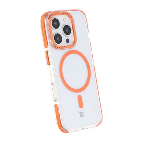 Rvelon iPhone 16 Pro Skal TPU MagSafe Orange
