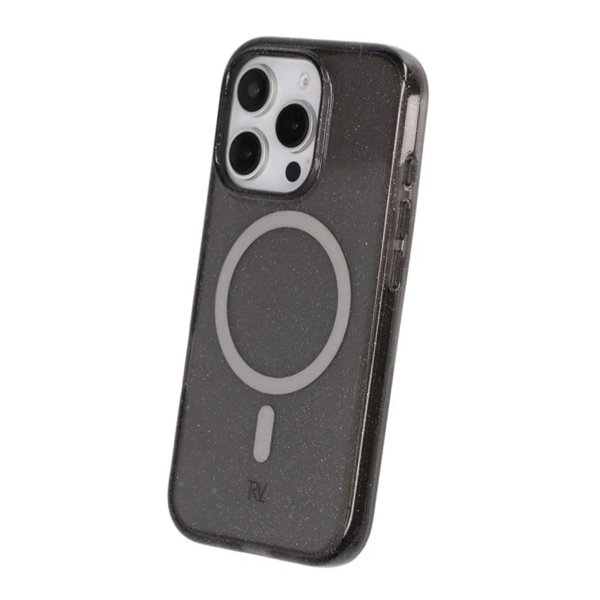 Rvelon iPhone 16 Pro Skal Glitter MagSafe Svart