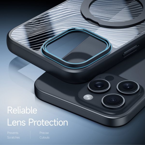 Dux Ducis iPhone 16 Pro Skal Aimo Series MagSafe Kickstand Svart