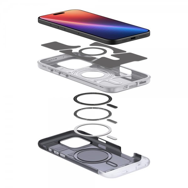 Spigen iPhone 16 Pro Skal Classic C1 MagFit Graphite