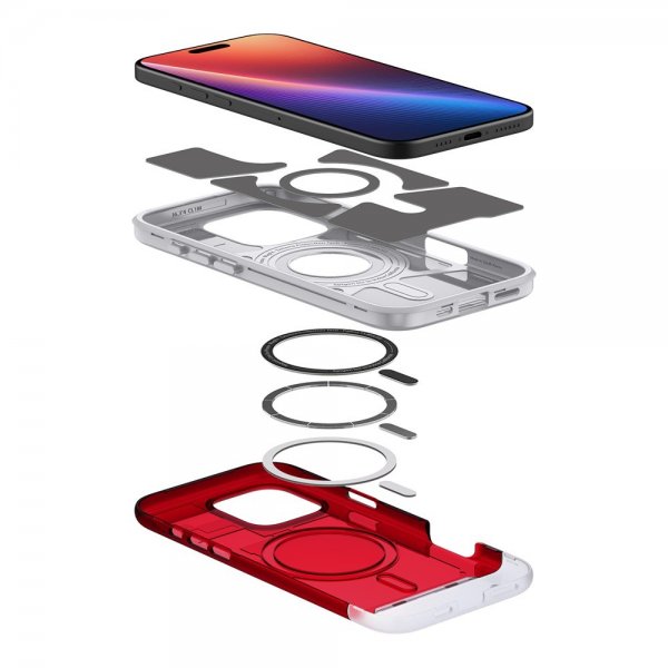 Spigen iPhone 16 Pro Skal Classic C1 MagFit Ruby