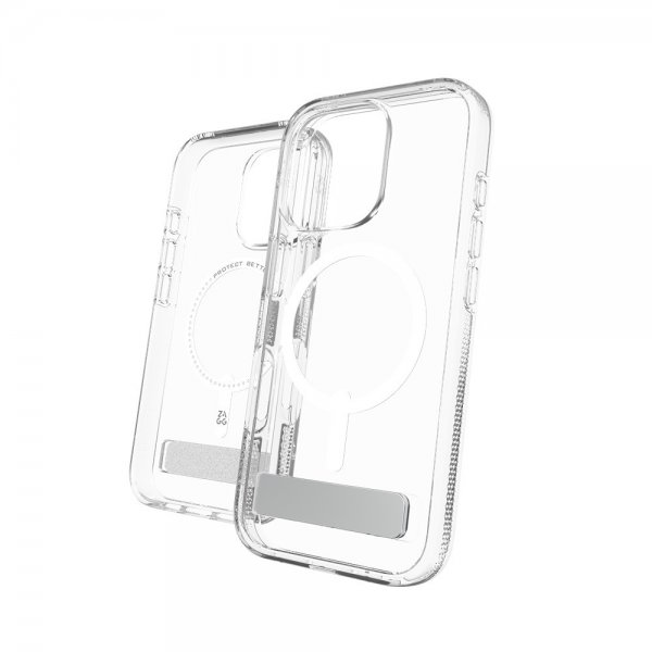 ZAGG iPhone 16 Pro Skal Crystal Palace Snap Kickstand Transparent