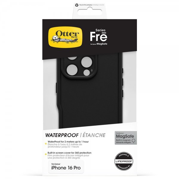 Otterbox iPhone 16 Pro Skal Fre MagSafe Svart