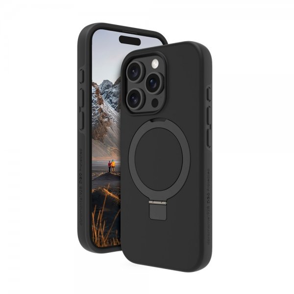 dbramante1928 iPhone 16 Pro Skal Iceland Ultra D3O MagSafe Kickstand Svart