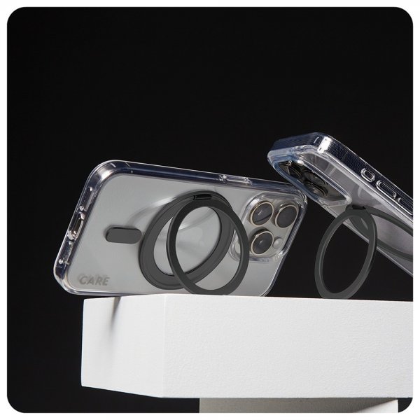 CARE by PanzerGlass iPhone 16 Pro Skal Kickstand MagSafe Svart