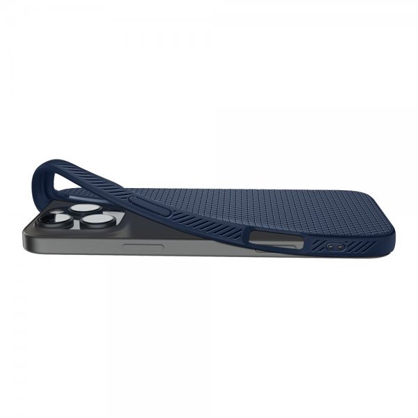 Spigen iPhone 16 Pro Skal Liquid Air Navy Blue