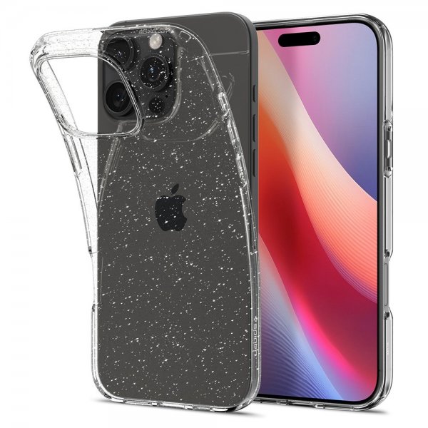 Spigen iPhone 16 Pro Skal Liquid Crystal Glitter Crystal Quartz