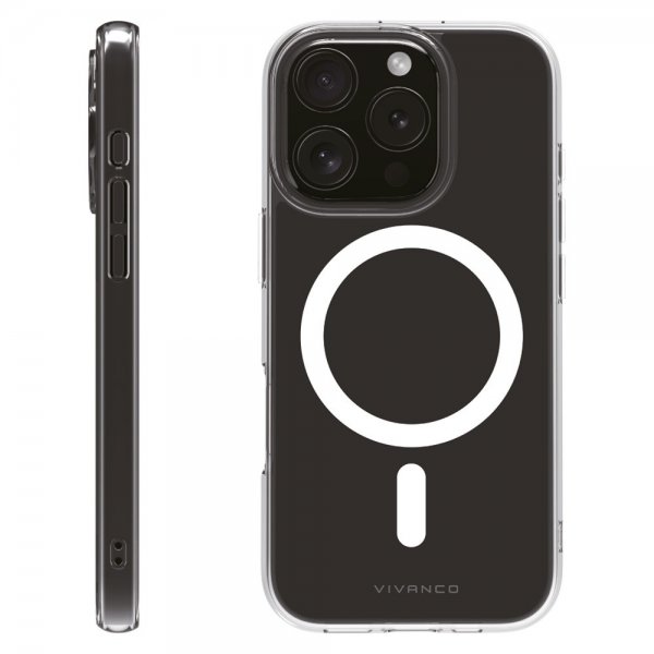 Vivanco iPhone 16 Pro Skal Mag Clear Transparent