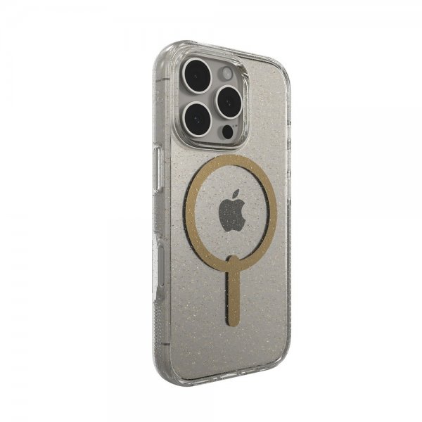 ZAGG iPhone 16 Pro Skal Milan Snap Gold Glitter