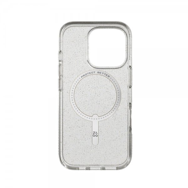 ZAGG iPhone 16 Pro Skal Milan Snap Gold Glitter