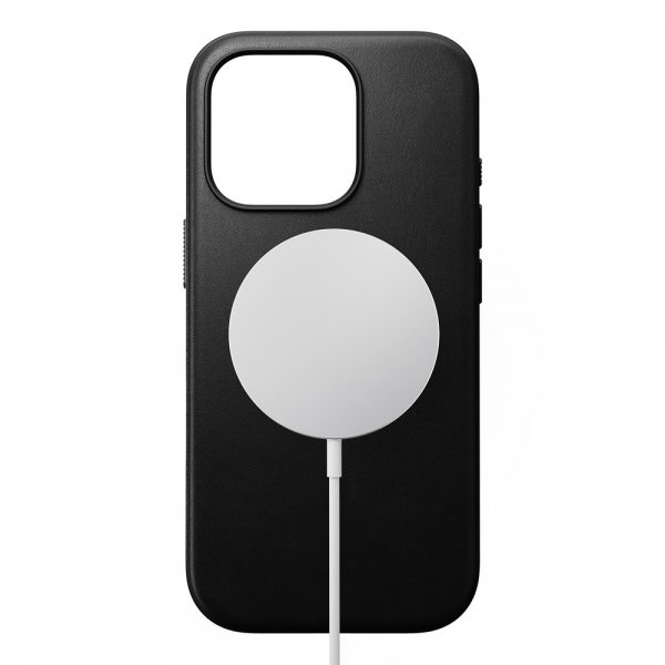 Nomad iPhone 16 Pro Skal Modern Leather Case Svart