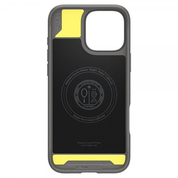 Spigen iPhone 16 Pro Skal Rugged Armor MagFit Grå