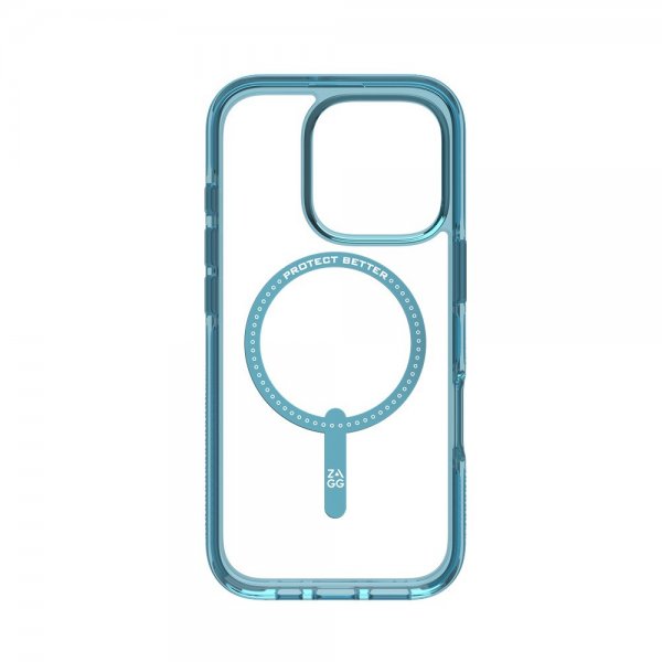 ZAGG iPhone 16 Pro Skal Santa Cruz Snap Retro Blue