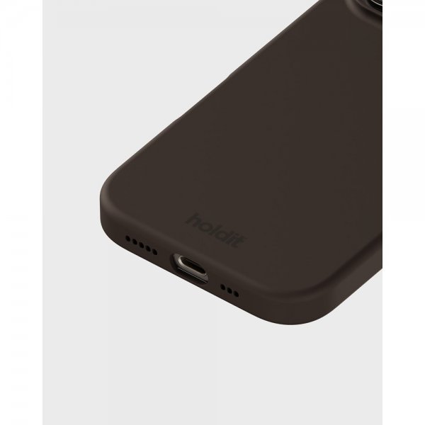 holdit iPhone 16 Pro Skal Silikon Chocolate