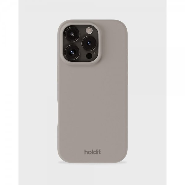 holdit iPhone 16 Pro Skal Silikon Taupe