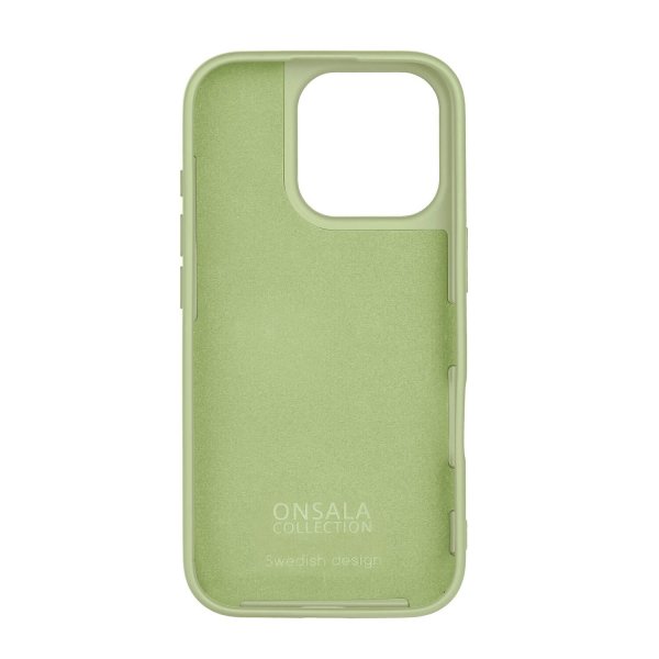 Onsala iPhone 16 Pro Skal Silikonkänsla Lime