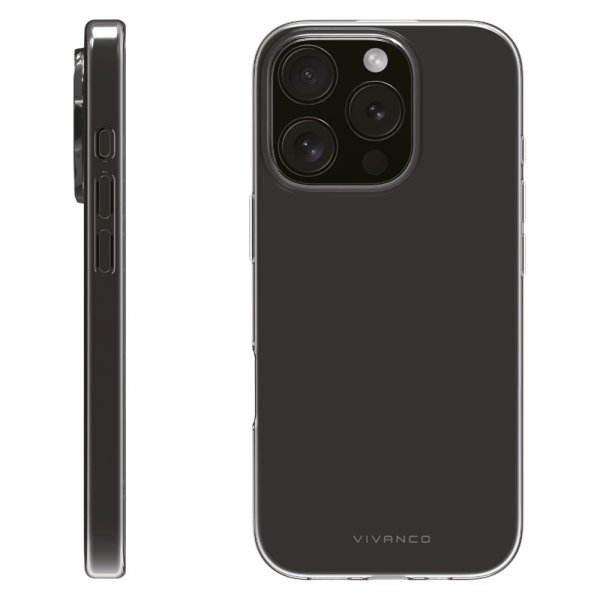 Vivanco iPhone 16 Pro Skal Super Slim Transparent