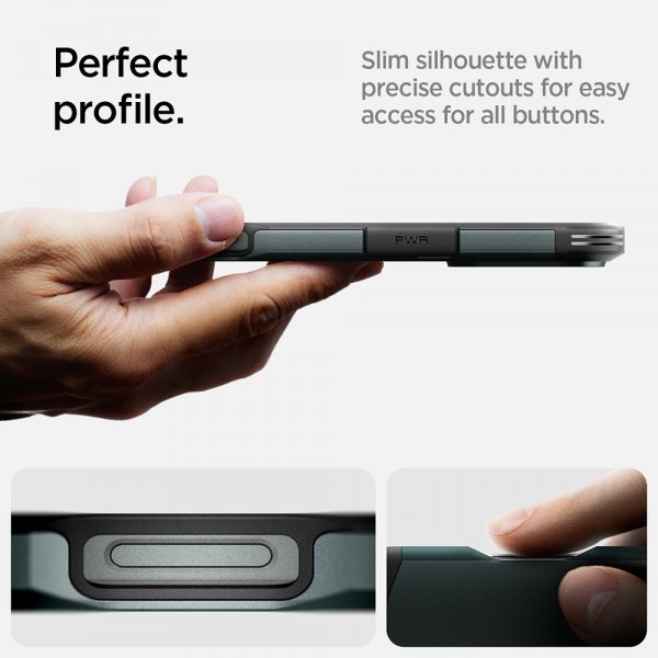 Spigen iPhone 16 Pro Skal Tough Armor MagFit Abyss Green