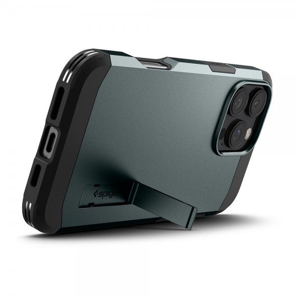 Spigen iPhone 16 Pro Skal Tough Armor MagFit Abyss Green