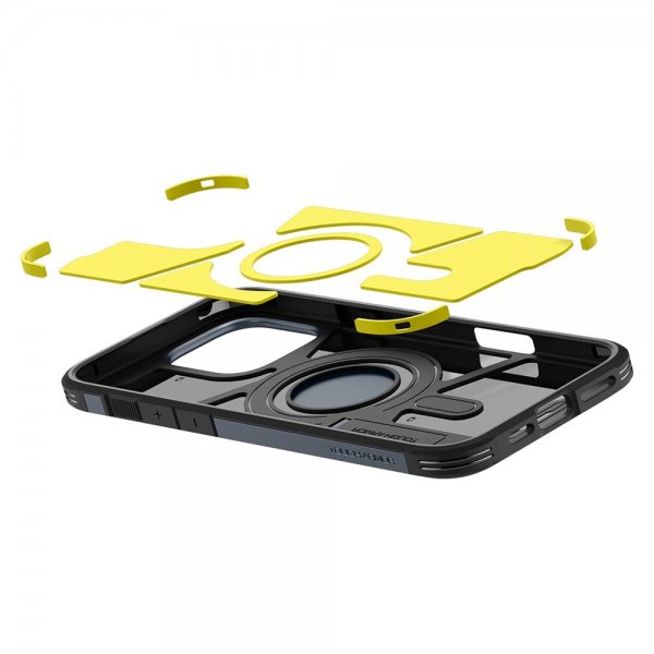 Spigen iPhone 16 Pro Skal Tough Armor MagFit Metal Slate