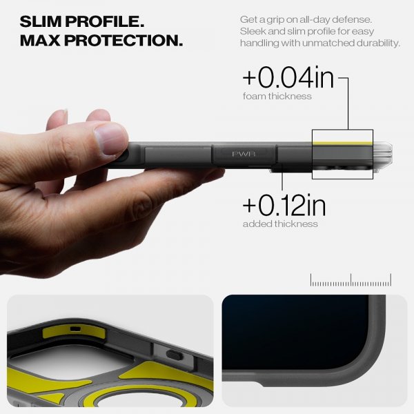 Spigen iPhone 16 Pro Skal Tough Armor T MagFit Frost Black
