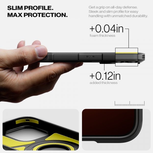 Spigen iPhone 16 Pro Skal Tough Armor T MagFit Svart