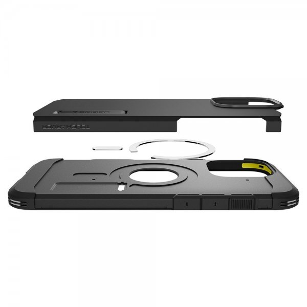 Spigen iPhone 16 Pro Skal Tough Armor T MagFit Svart