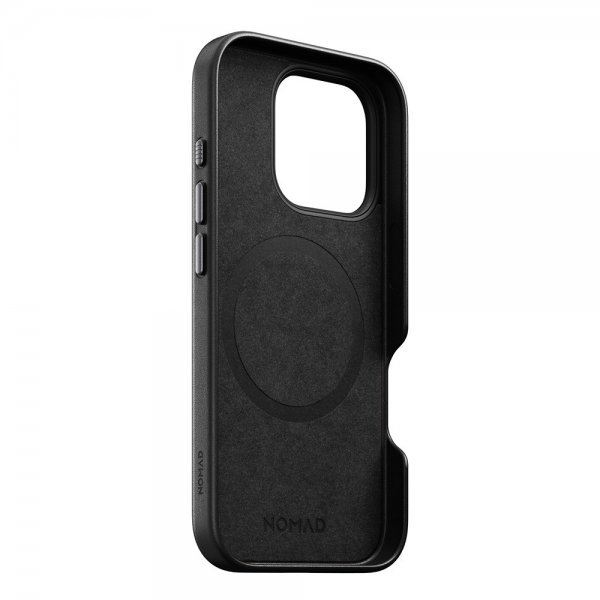 Nomad iPhone 16 Pro Skal Traditional Leather Case Svart