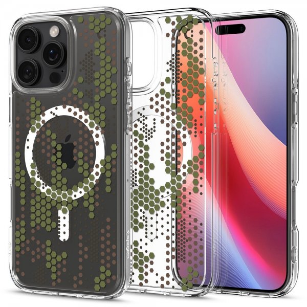 Spigen iPhone 16 Pro Skal Ultra Hybrid MagFit Digital Camo