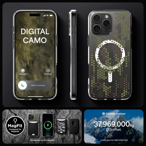 Spigen iPhone 16 Pro Skal Ultra Hybrid MagFit Digital Camo