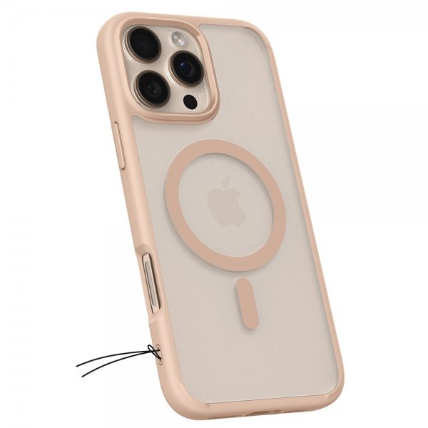 Spigen iPhone 16 Pro Skal Ultra Hybrid MagFit Frost Rose Titanium