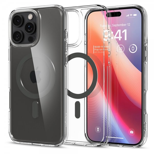 Spigen iPhone 16 Pro Skal Ultra Hybrid MagFit Graphite