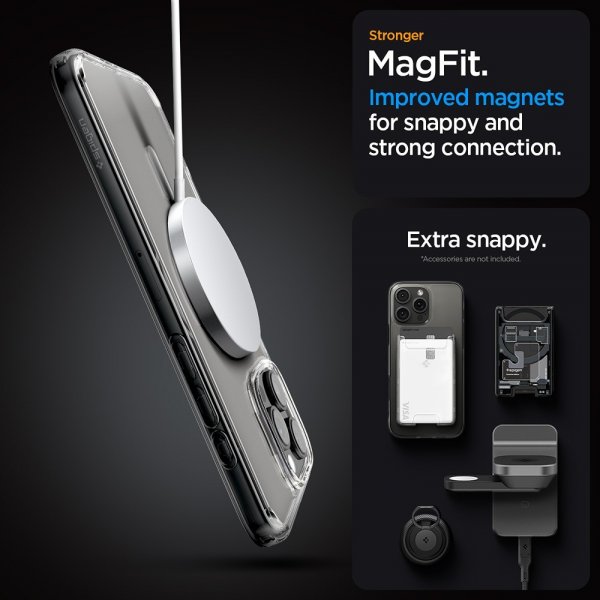 Spigen iPhone 16 Pro Skal Ultra Hybrid MagFit Graphite