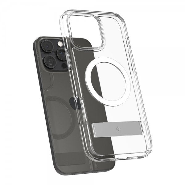 Spigen iPhone 16 Pro Skal Ultra Hybrid S MagFit Crystal Clear