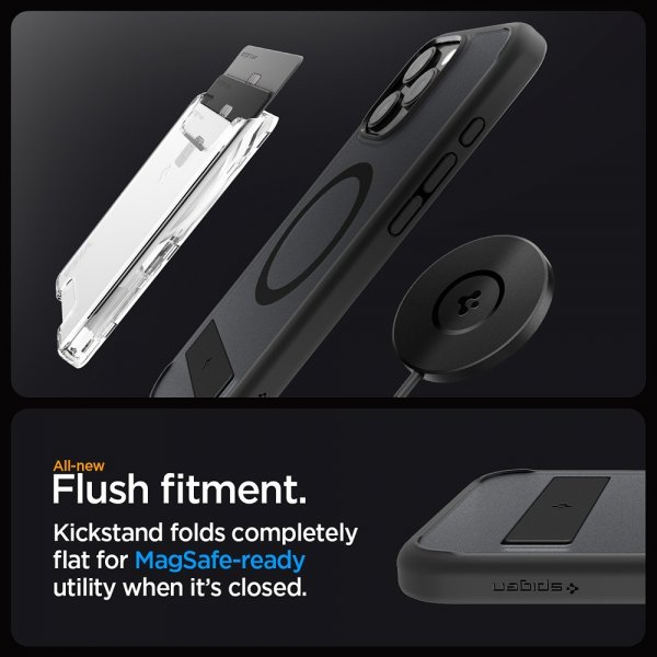 Spigen iPhone 16 Pro Skal Ultra Hybrid S MagFit Frost Black